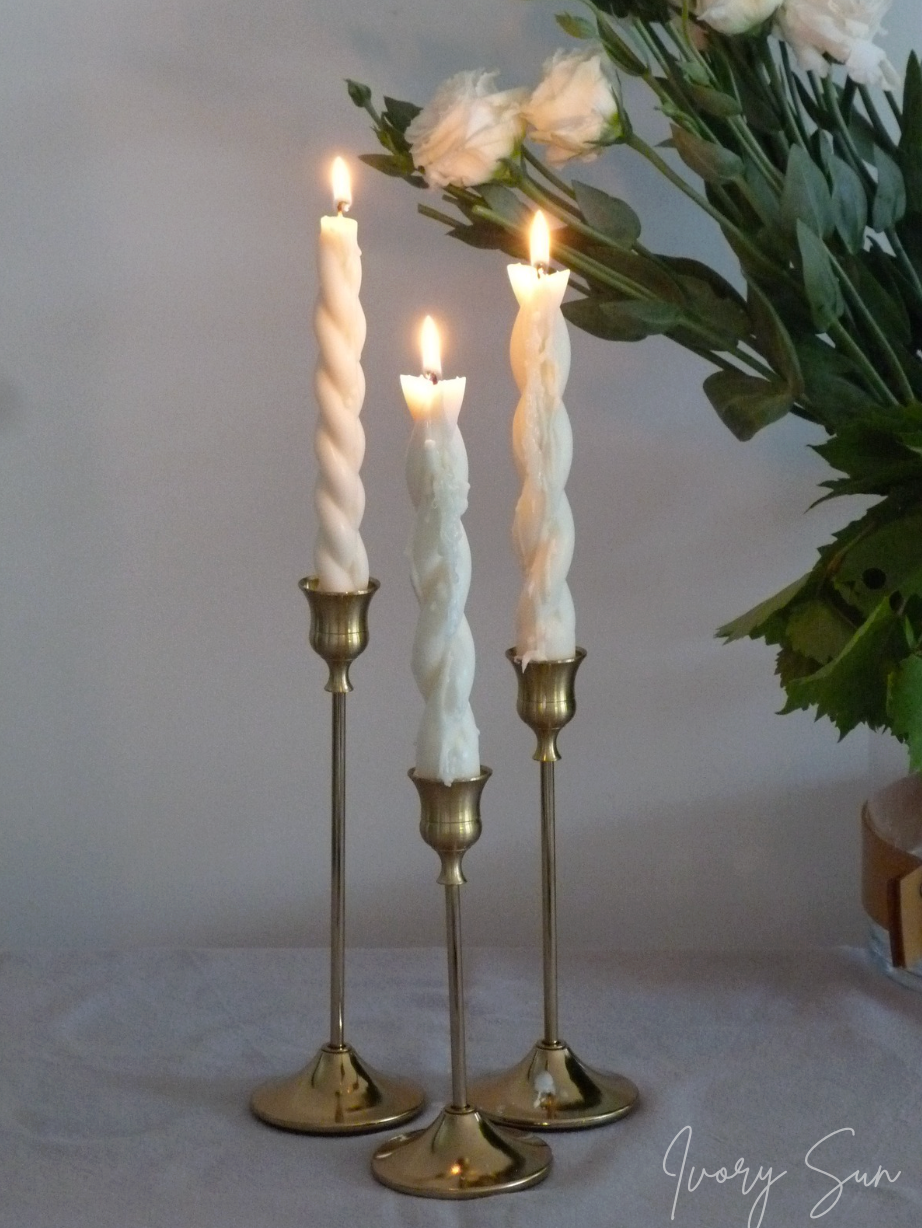 Candle Holder Gold / set of 3