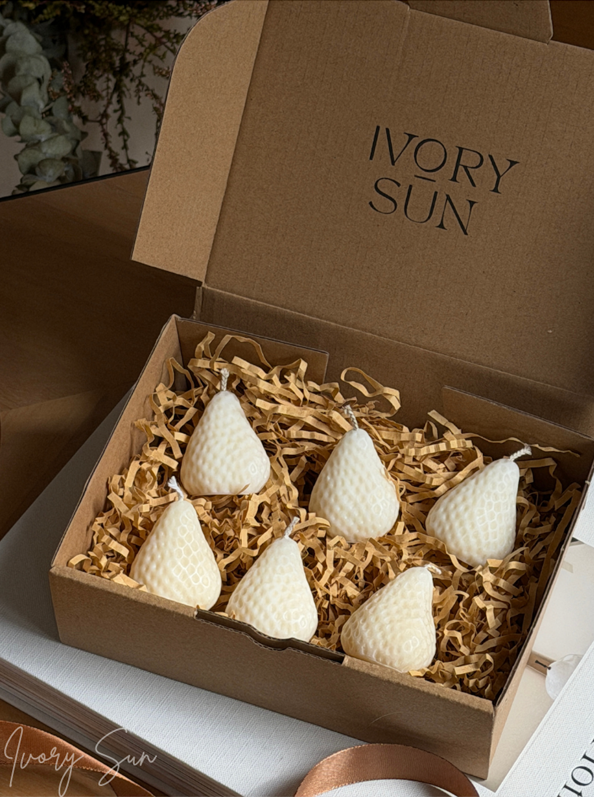 A charming gift box featuring handcrafted Strawberry candles, beautifully designed as cute sculptural candles for the home. Made in Australia from premium soy wax or Australian beeswax, these decorative candles can be scented with pure essential oils for a gentle, natural fragrance. Perfect for modern home décor, these non toxic candles make thoughtful Mother’s Day candles, housewarming gifts Australia and beautiful gift ideas for home lovers.