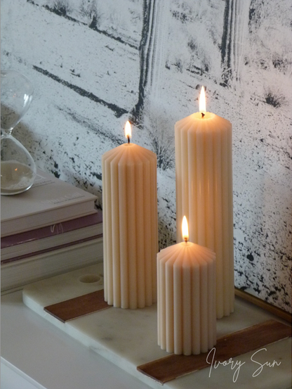Ivory Sun candles, Pillar candle, pillar candles, sculptural candle, soy candle, scented soy candle, essential oils candle, beeswax candle, non toxic candles, decor candles, Sculptural candles Australia
Decorative candles Australia
Beeswax candles Australia
Handcrafted soy candles
Modern candles Australia
Pillar Candles Australia
Gift ideas for home lovers 
Housewarming gifts Australia
Sculptural Candles
Candles, Candles Australia, Solace Candle, Circus Candle