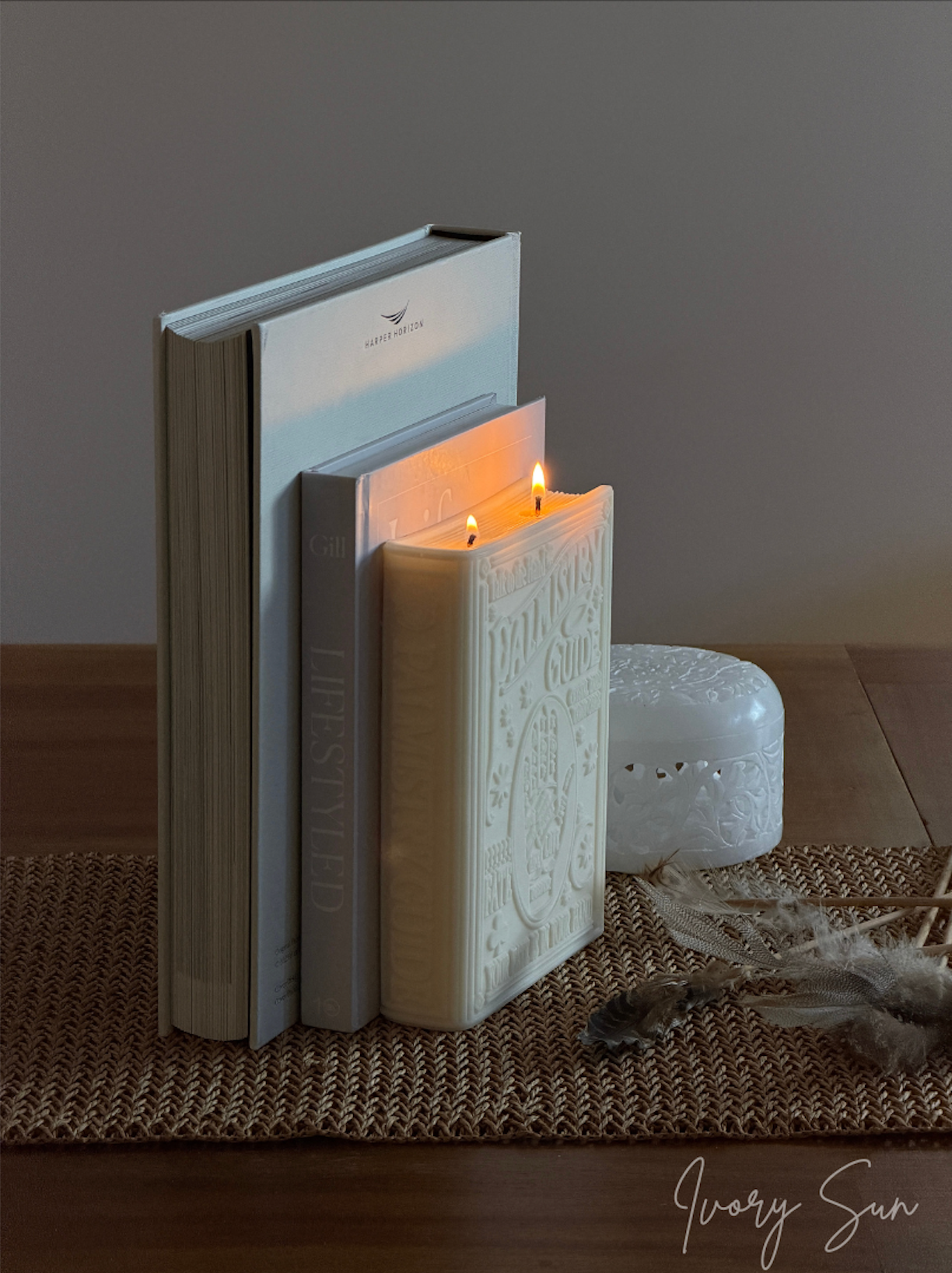 The Book Candle, sculptural candle, book shaped candle, soy candle, scented soy candle, essential oils candle, beeswax candle, non toxic candles, decor candles, Sculptural candles Australia
Decorative candles Australia
Beeswax candles Australia
Handcrafted soy candles
Modern candles Australia
Book candles Australia
Gift ideas for home lovers
Housewarming gifts Australia
